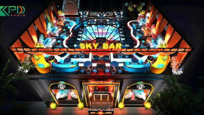 Thi công hệ thống ánh sáng cho Monaco Lounge Tam Đảo