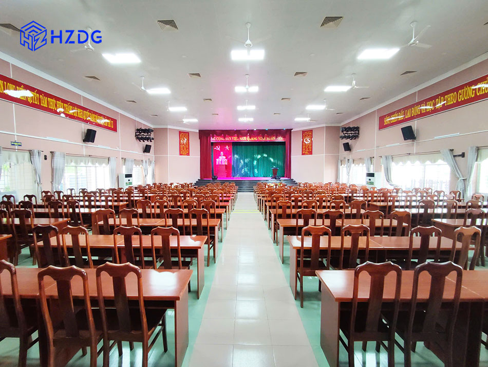 Toàn cảnh hệ thống ánh sáng hội trường cho Nhà văn hóa ở Vũng Tàu