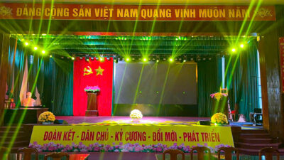 Giải pháp ánh sáng cho hội trường UBND Phường Tam Chúc, Hà Nam