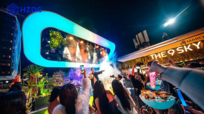 Giải pháp hệ thống ánh sáng sân khấu cho The 9 Sky Bar