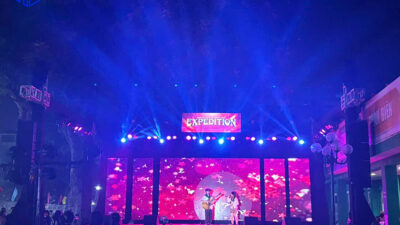 Hệ thống ánh sáng sân khấu ngoài trời tại Đại Học Hà Nội