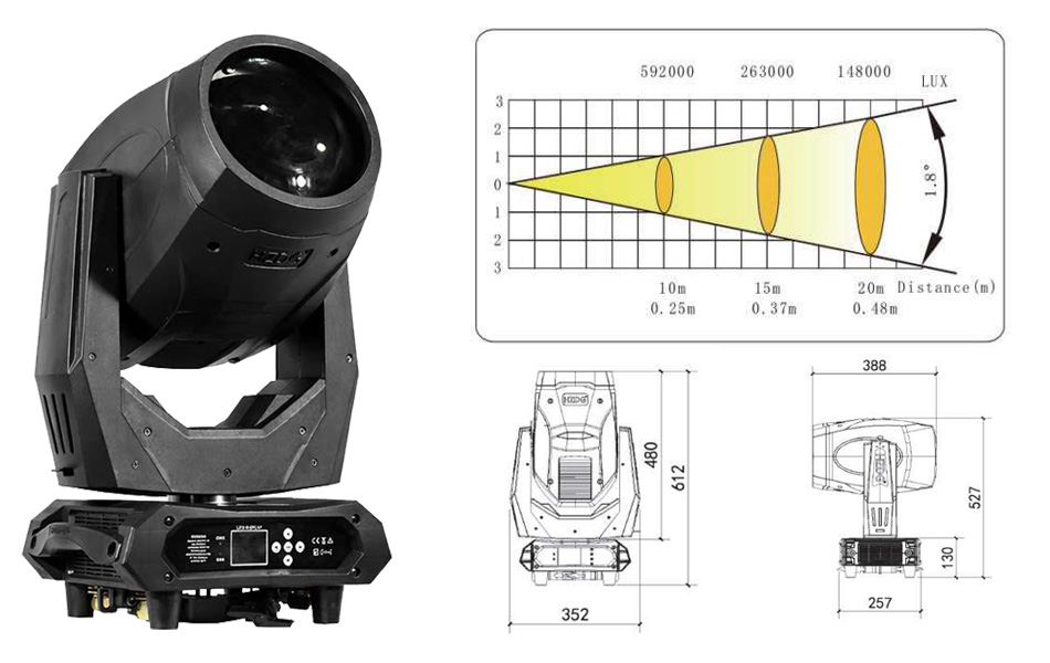 Đèn Moving Head Beam HZDG HZ-420B