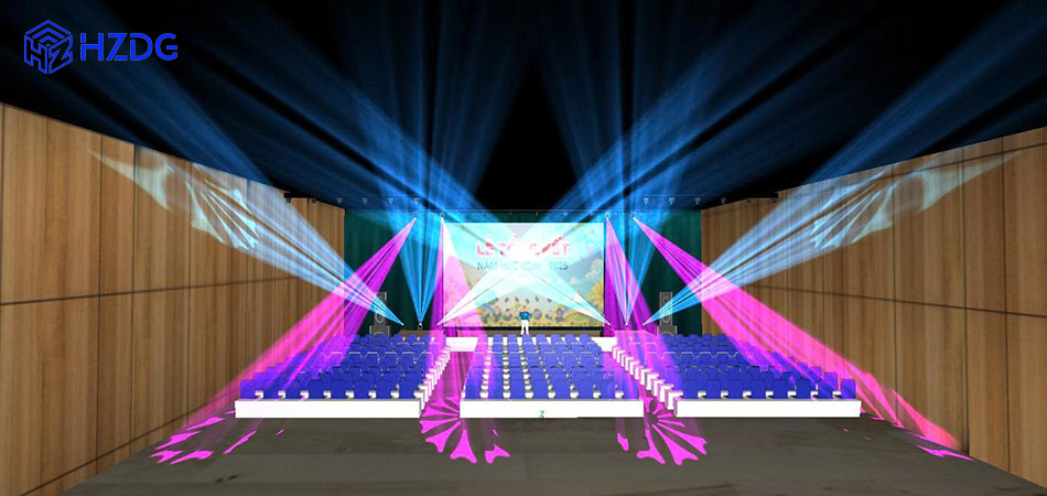 Hệ thống chiếu sáng không gian hội trường trường học