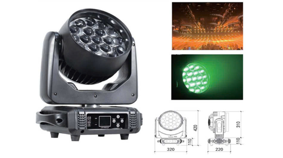 Hiệu ứng Đèn Moving Led HZDG HZ-WB1915Z