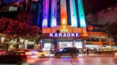 Lắp đặt hệ thống ánh sáng cho Quán Karaoke A999