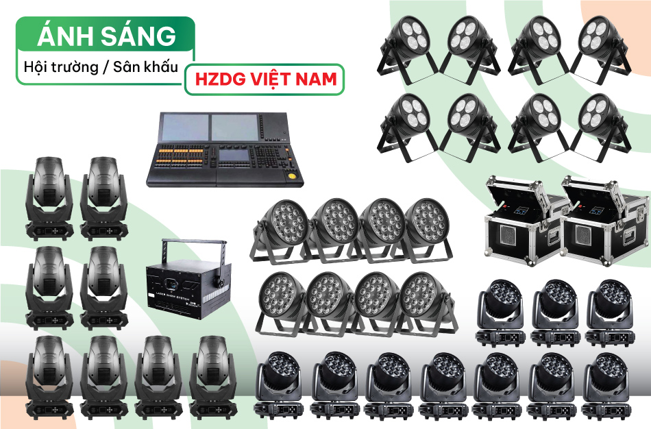 Thiết bị ánh sáng HZDG Việt Nam nhập khẩu chính hãng